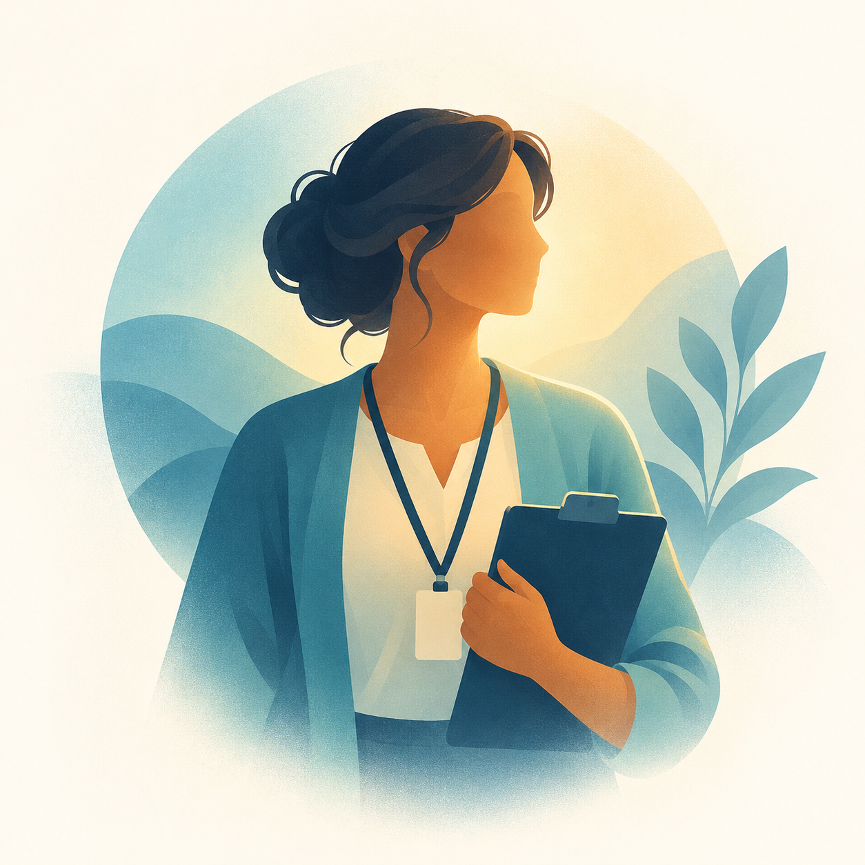 School staff member portrait