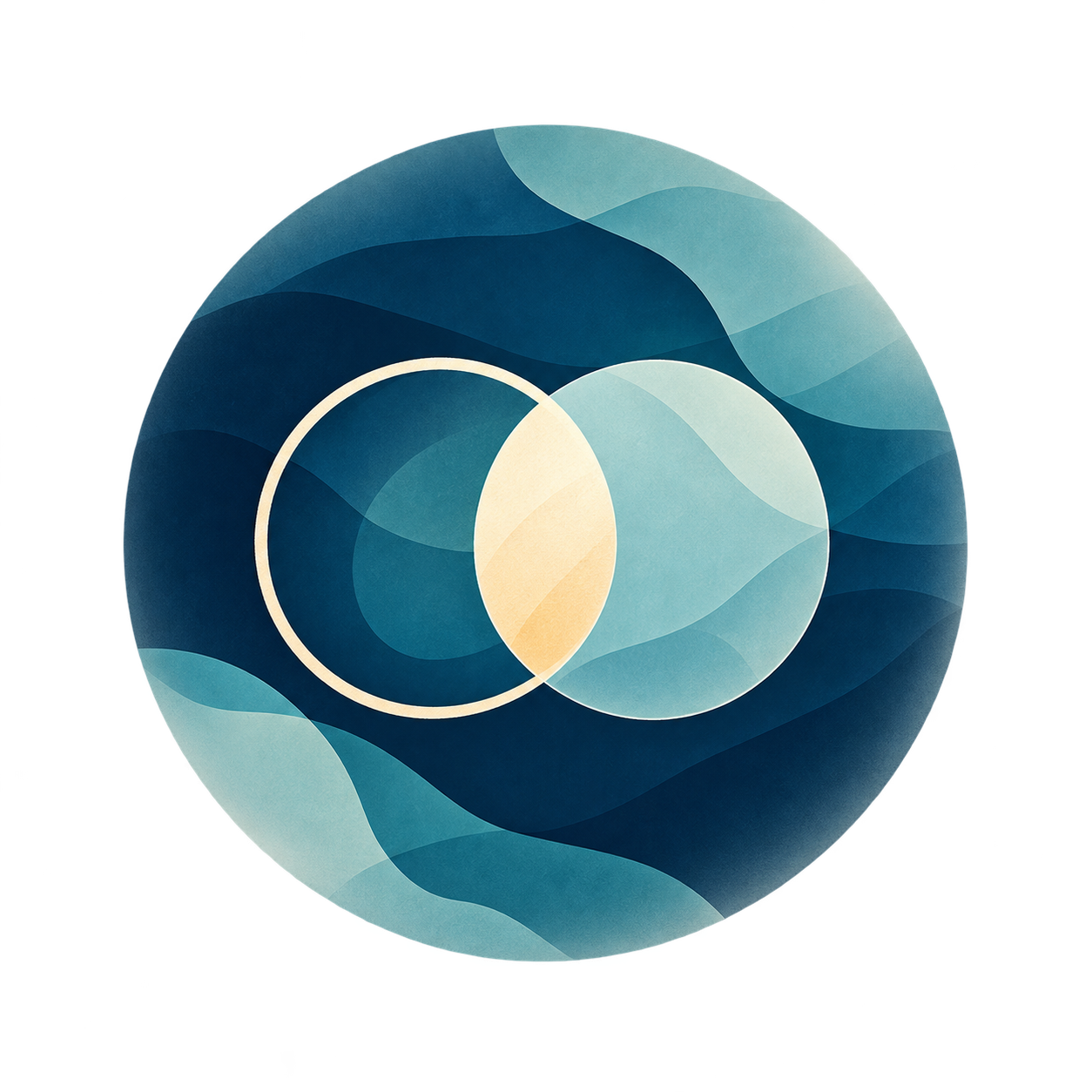 Overlapping circles representing consistency across sources.
