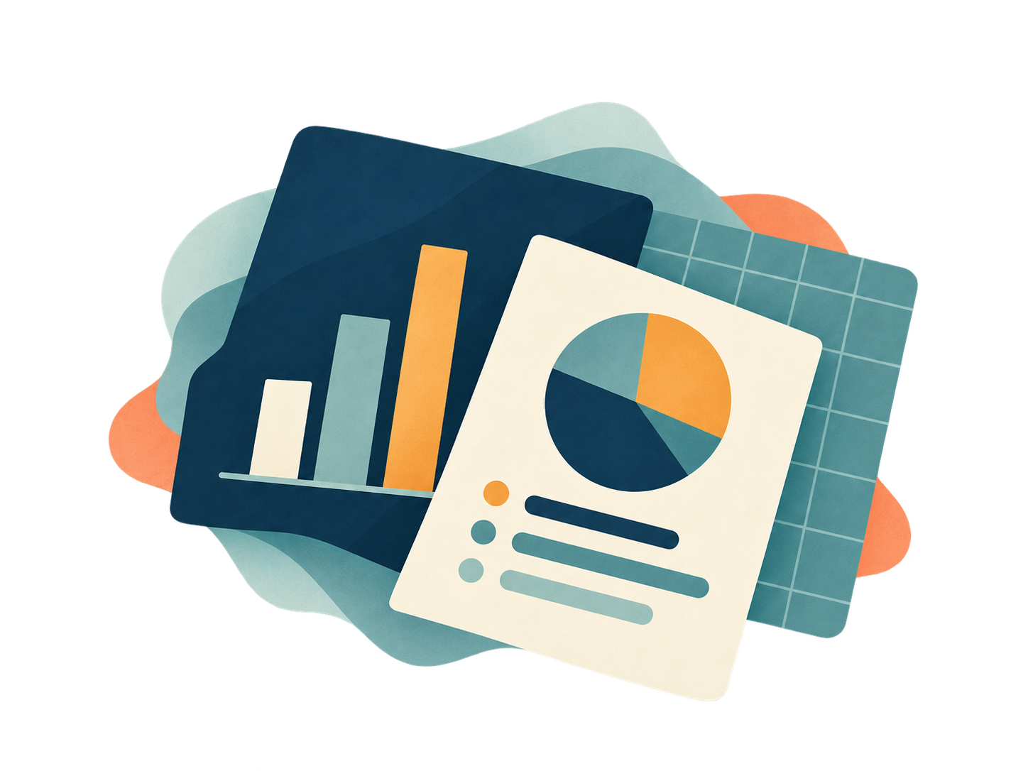 Reports showing charts and behavioural data.